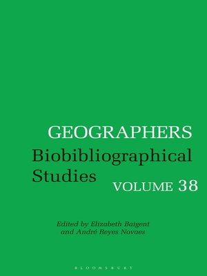 cover image of Geographers